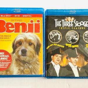 Benji and The Three Stooges Blu-ray DVD Set